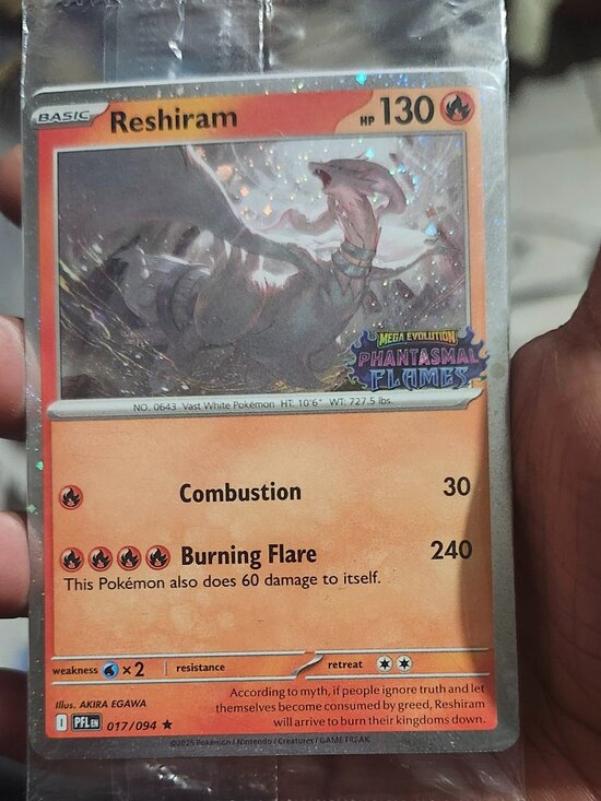 Pokemon Other - Reshiram Promo Card